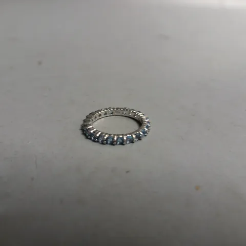 UNBRANDED SILVER 925 RING WITH BLUE STONES