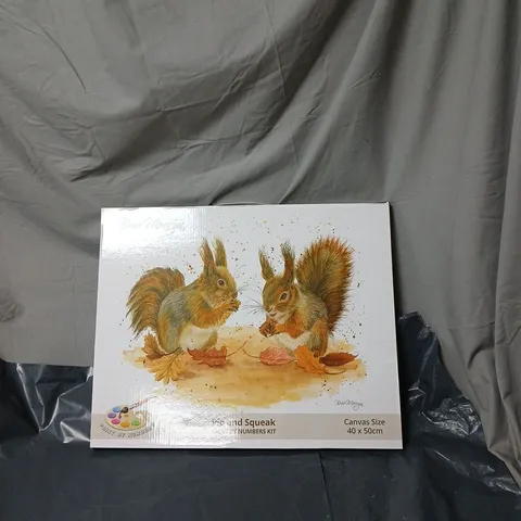 BREE MERRYN SQUIRRELS PAINT-BY-NUMBERS KIT – CANVAS 40 X 50 CM