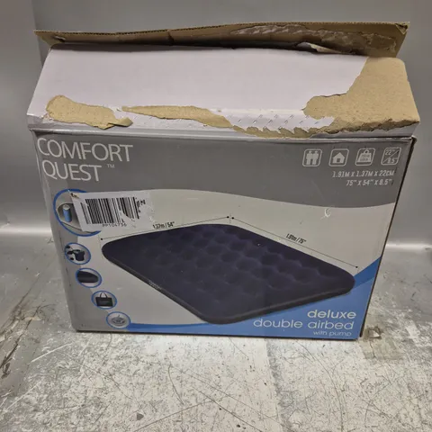 BOXED COMFORT QUEST DELUXE DOUBLE AIRBED