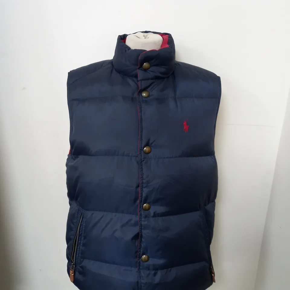 POLO RALPH LAUREN REVERSABLE PADDED GILET SIZE UNSPECIFIED