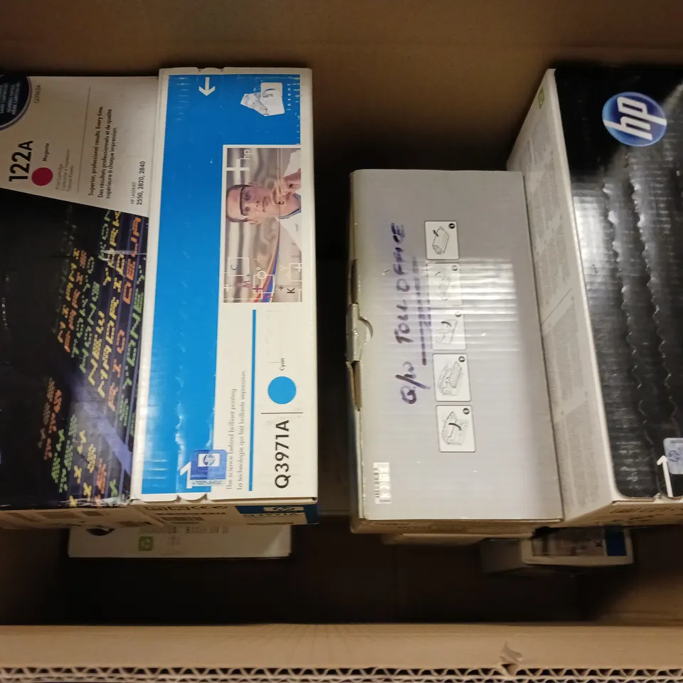 10 BOXED PRINTER CARTRIDGES TO INCLUDE XEROX WORKCENTRE 3119 CARTRIDGE, Q3971A CYAN, Q3962A 122A YELLOW, ETC