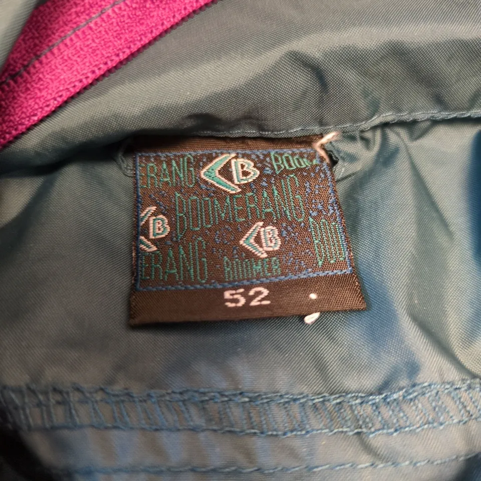 BOOMERANG COLOUR-BLOCK WINDBREAKER JACKET, EU 52 (UK 42) – BLUE/PINK/CHARCOAL
