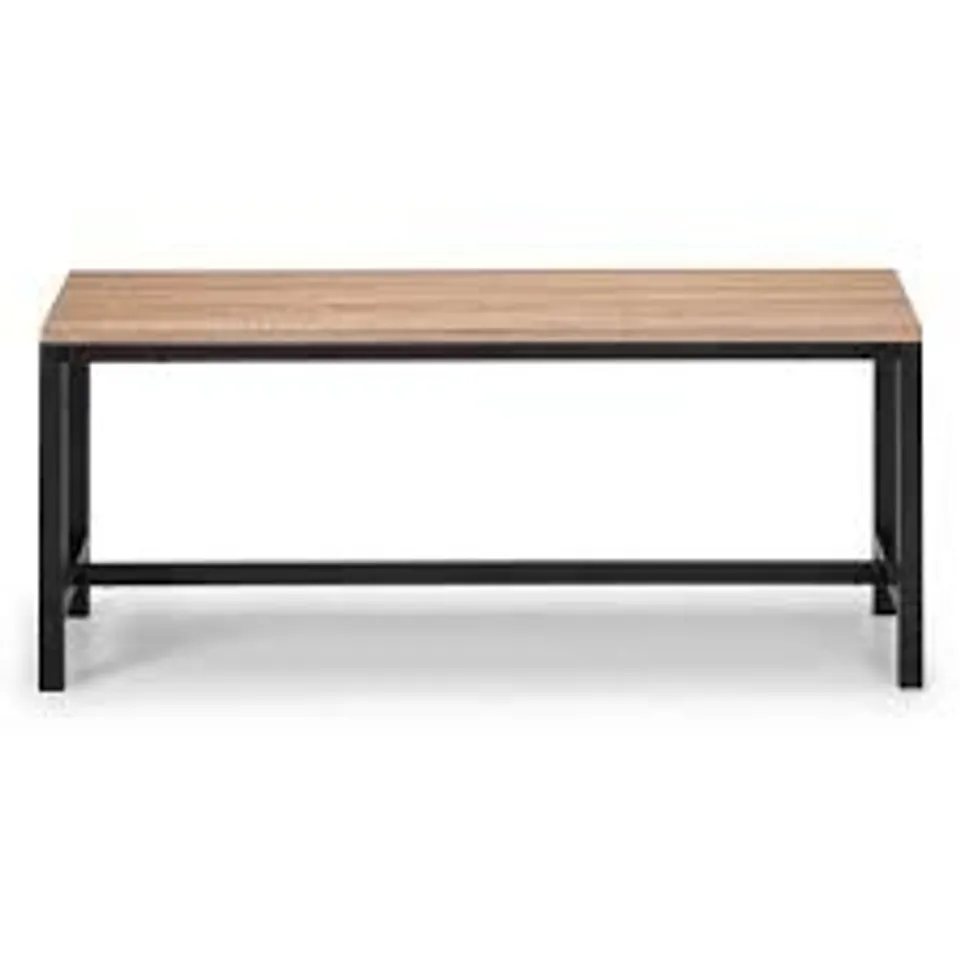 BOXED TRIBECA BENCH BLACK/SONOMA OAK-EFFECT (1 BOX)