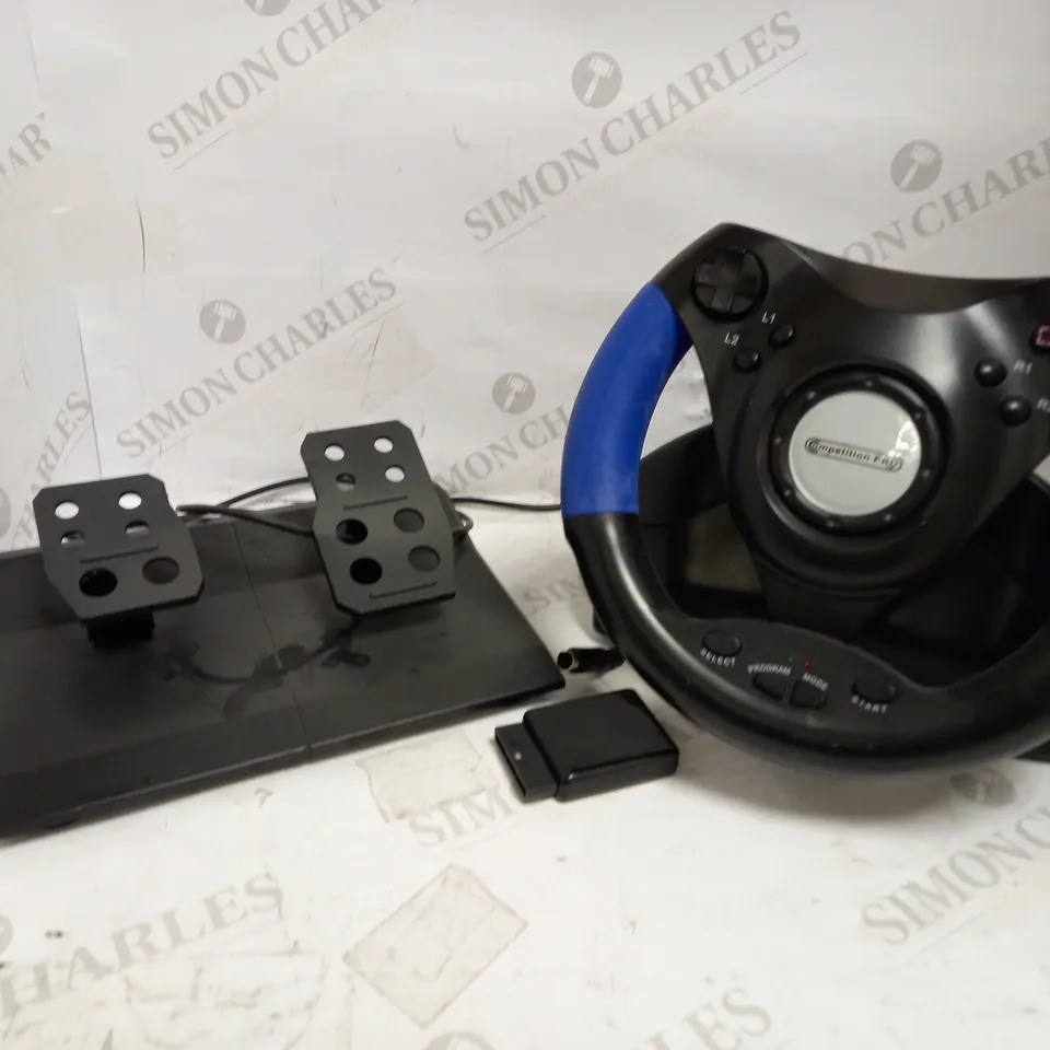 COMPETITION PRO RACER WIRELESS WHEEL & PEDALS FOR PLAYSTATION 2