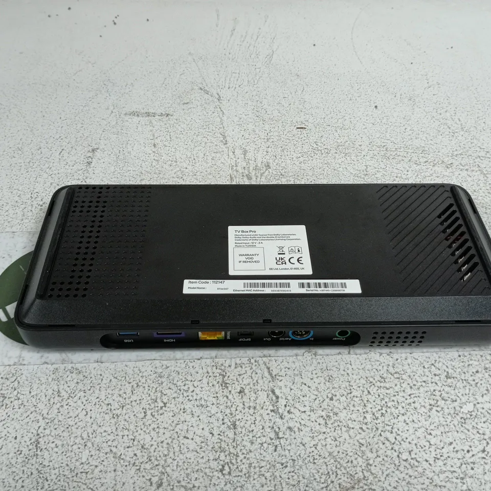 TV BOX PRO RTIW387 UNBOXED EE/BT YOUVIEW SET TOP BOX