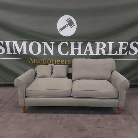 QUALITY DESIGNER FABRIC UPHOLSTERED 4 SEATER SOFA