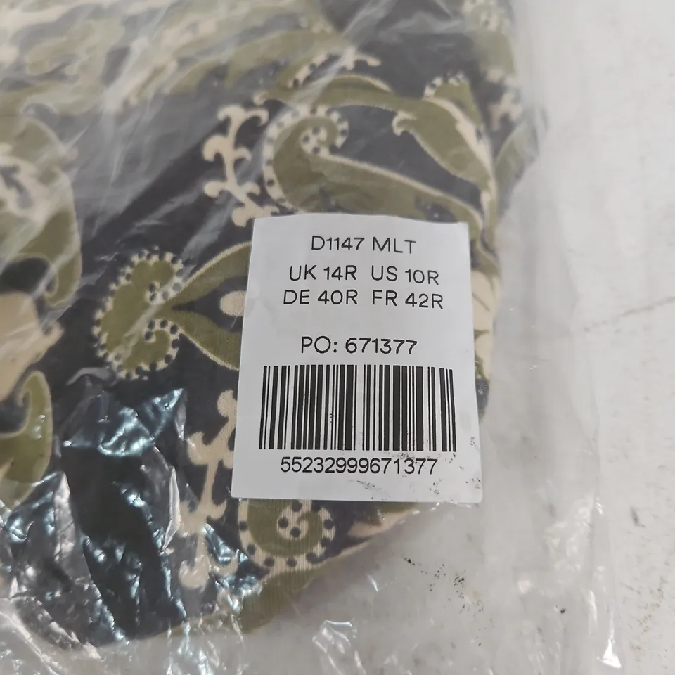 BODEN MAEVE MIDI DRESS - FLORAL PATTERN DRESS – UK 14R (US 10R, DE 40R, FR 42R) IN ORIGINAL PACKAGING
