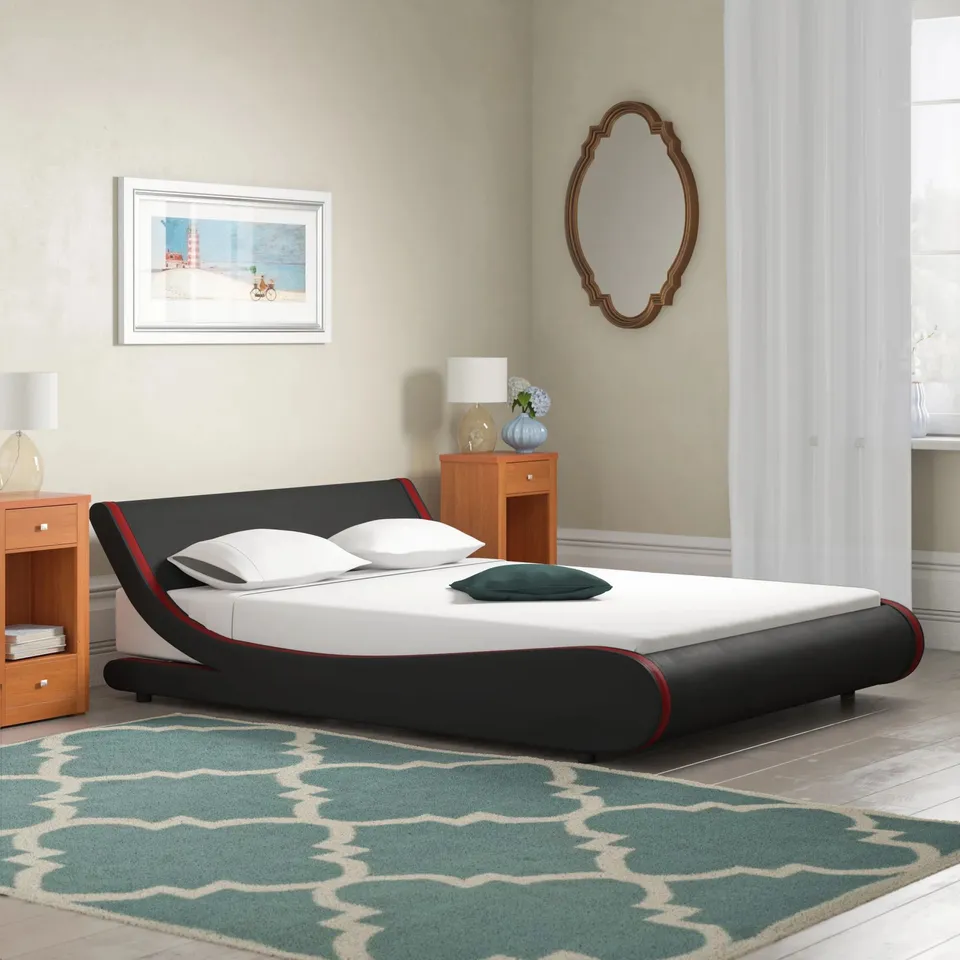 BOXED BERNE KING SIZE UPHOLSTERED BED FRAME (2 BOXES)