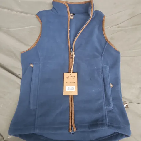 JACK PYKE LADIES FLEECE GILET IN BLUE - MEDIUM