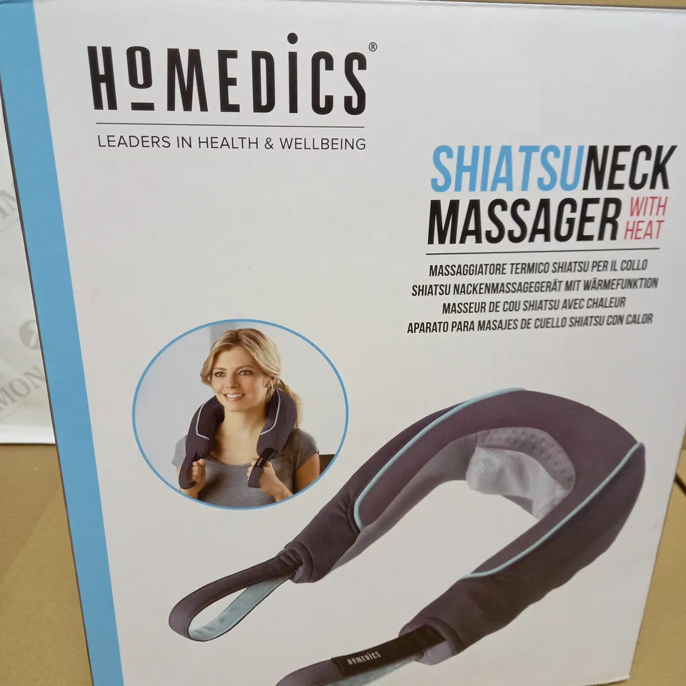 BOXED HOMEDICS SHIATSU NECK MASSAGER WITH HEAT NMS-255-EU