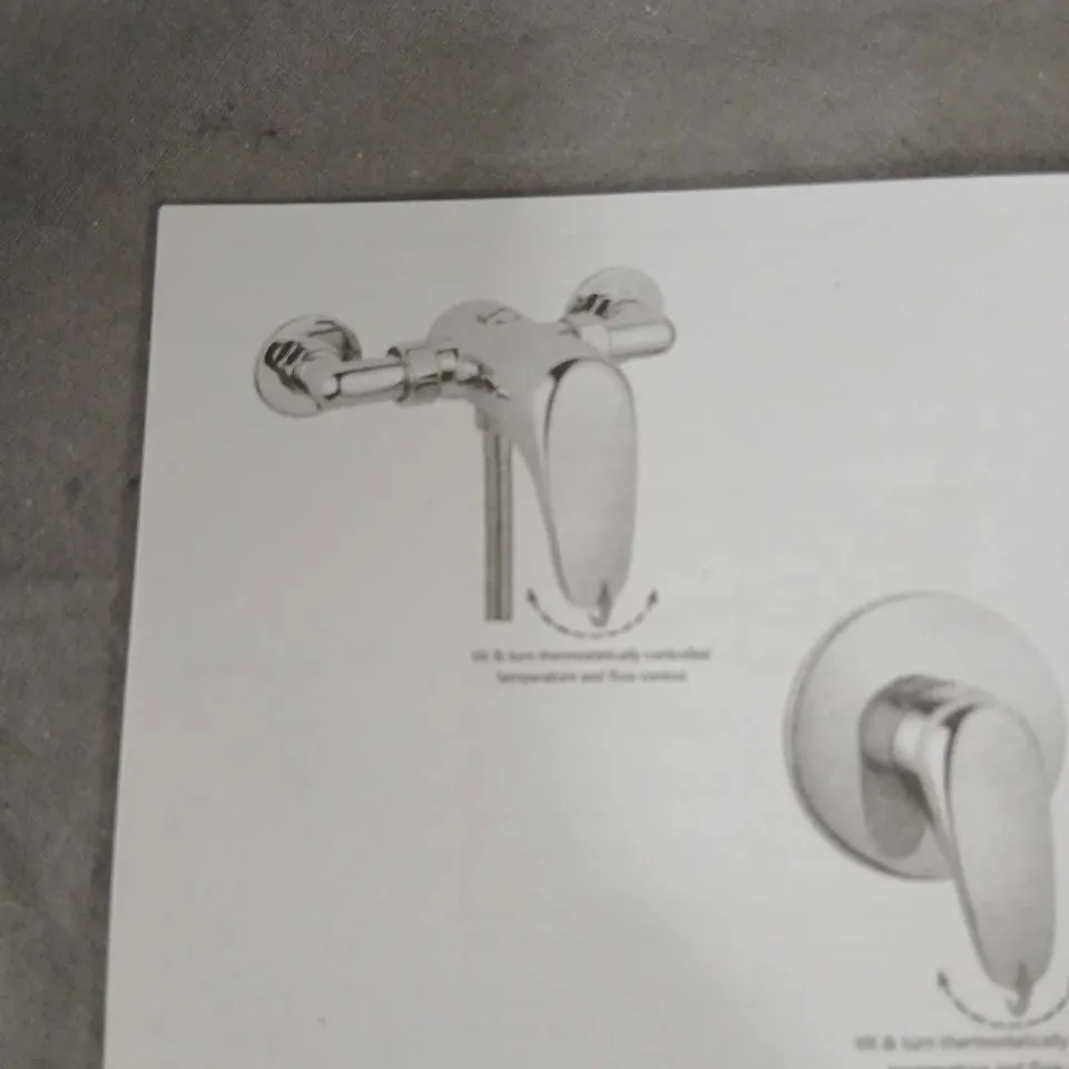 DEWK THERMOSTATIC SHOWER VALVE – SINGLE LEVER – BRASS (692R026-P)