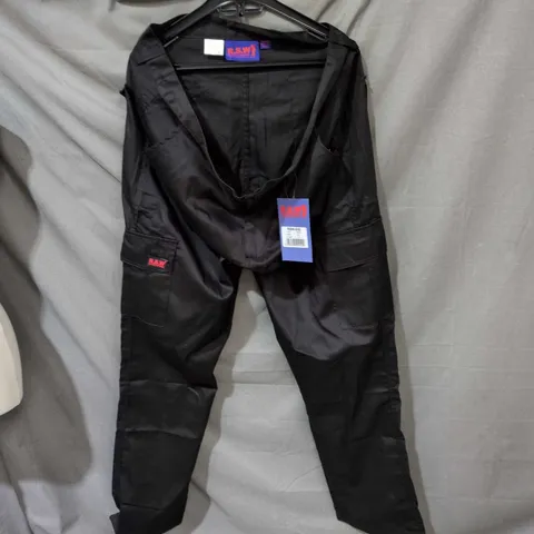 R.S.W. RAPID SAFETY WORKWEAR HOODED COVERALL – BLACK (RSW-010, WAIST 40, LENGTH 33)
