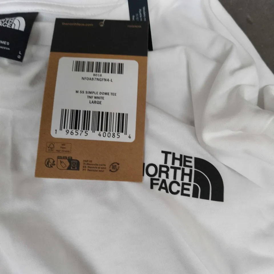 THE NORTH FACE MEN'S SIMPLE DOME TEE – WHITE, LARGE