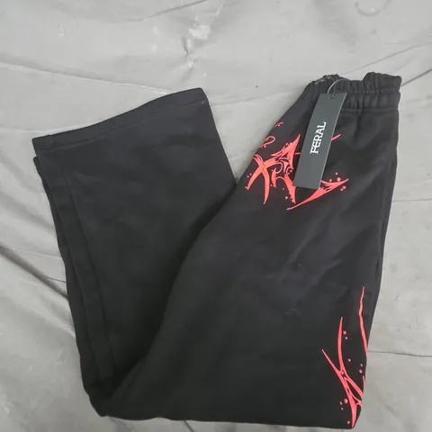 FERAL JOGGERS IN BLACK - XS