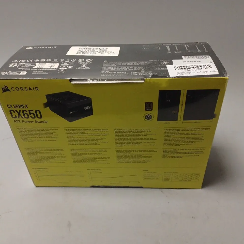 SEALED CORSAIR CX SERIES CX650 ATX POWER SUPPLY 