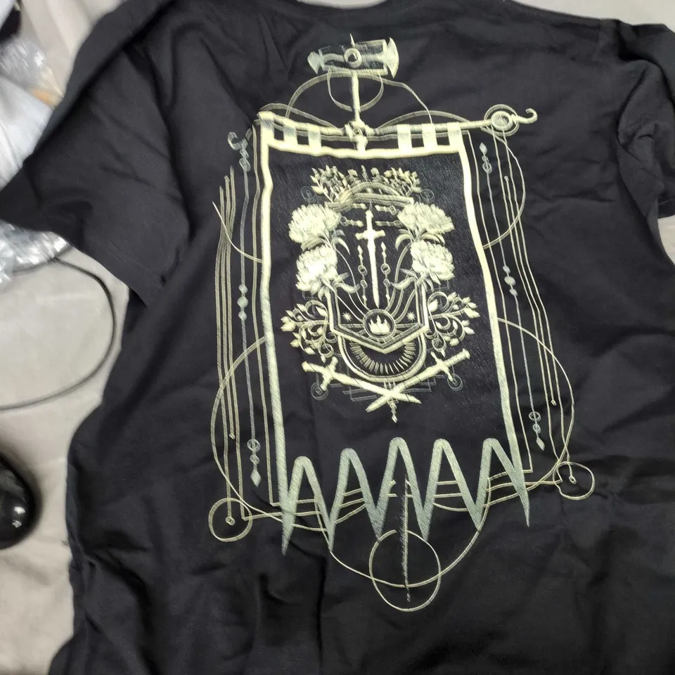 SLEEP TOKEN BLACK T-SHIRT, MEDIUM – GRAPHIC BACK PRINT