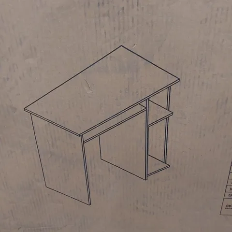 BOXED MEEIVEIL COMPUTER DESK - WHITE (1 BOX)