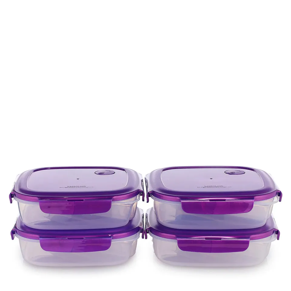 LOCKNLOCK SET OF 4 LARGE DIVIDER PLATES WITH LIDS - UNBOXED 