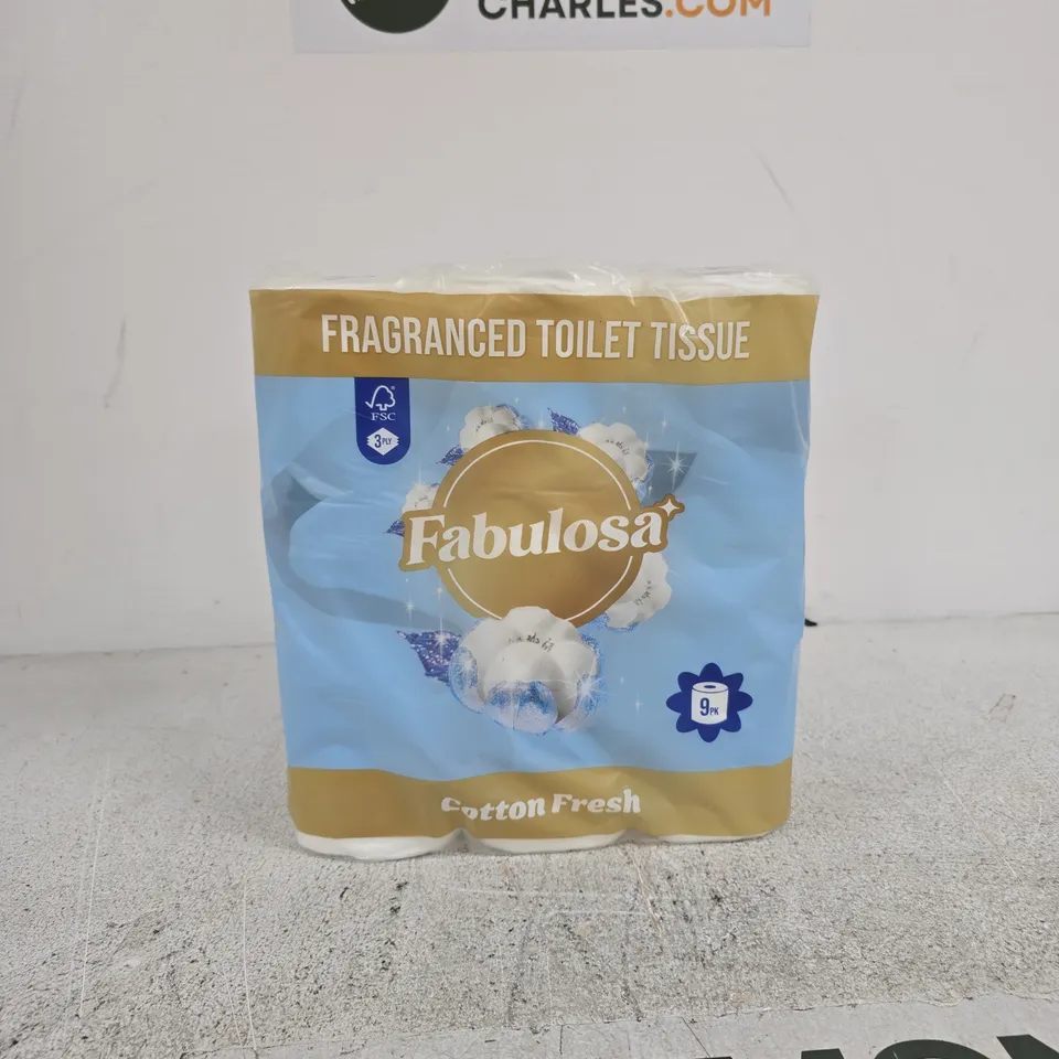FABULOSA 9 PACK COTTON FRESH TOILET TISSUE