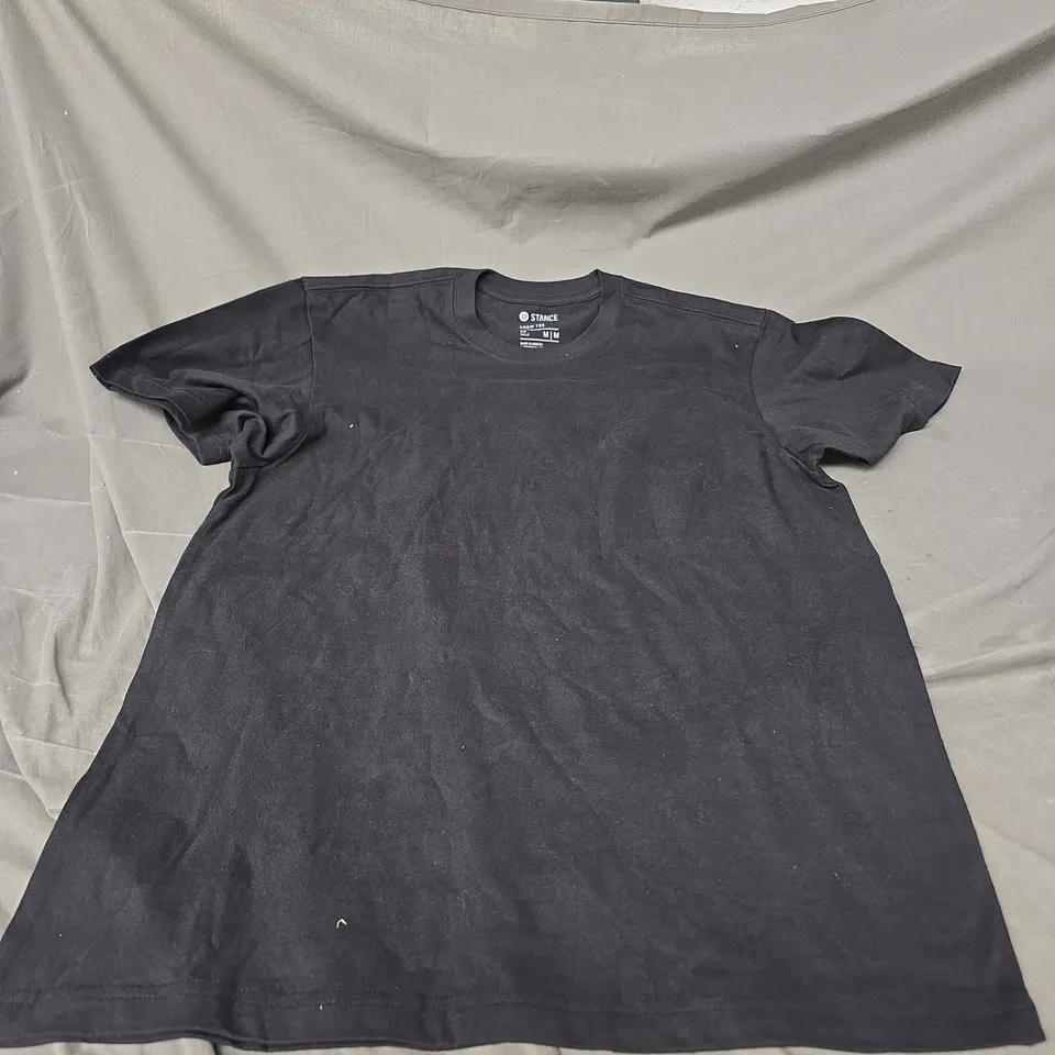 BOX OF APPROX 30 STANCE CREW TSHIRTS IN BLACK - VARIOUS SIZES