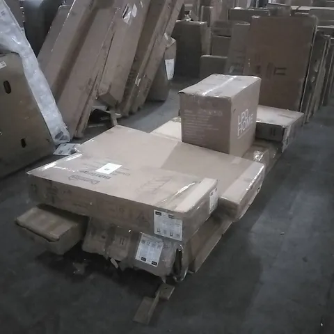 Pallet containing assorted, incomplete Furniture parts and pieces 