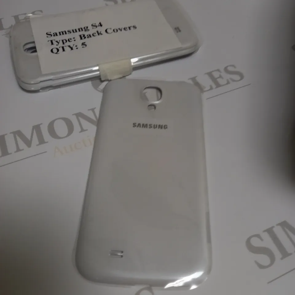 SAMSUNG S4 BACK COVERS WHITE APPROX. 5 