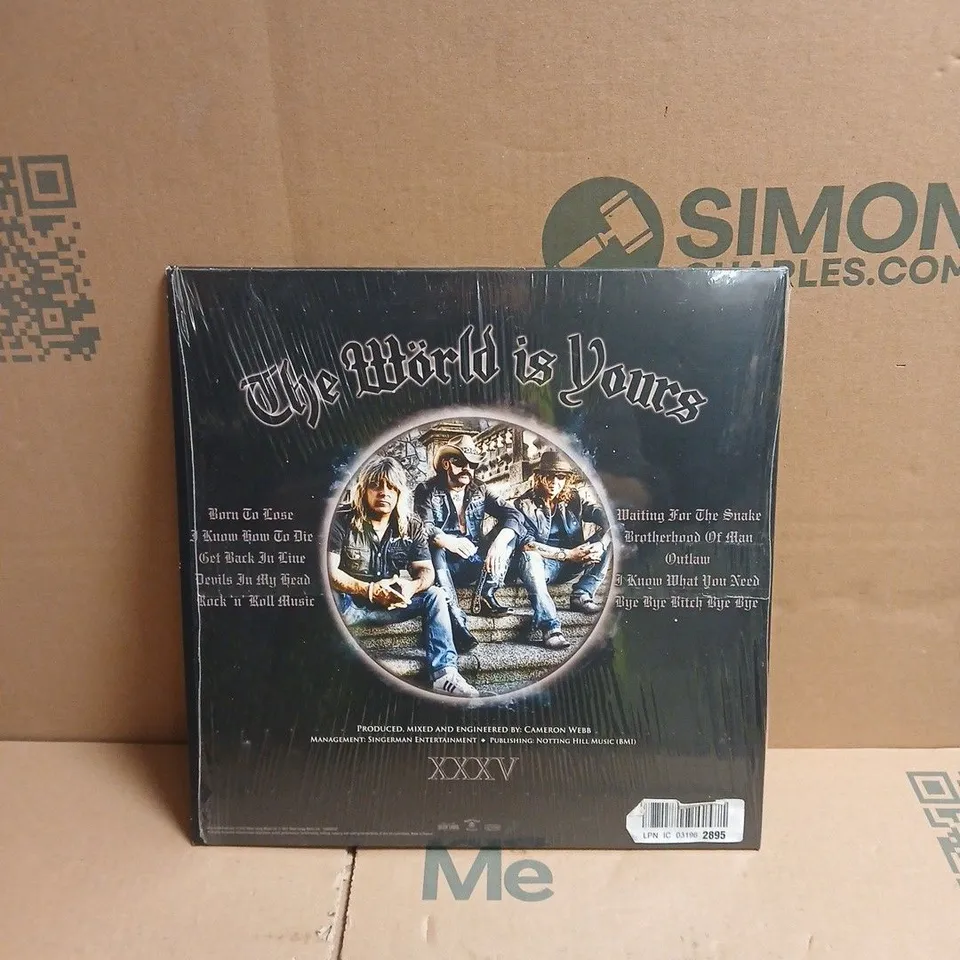 MOTORHEAD THE WORLD IS YOURS VINYL LP