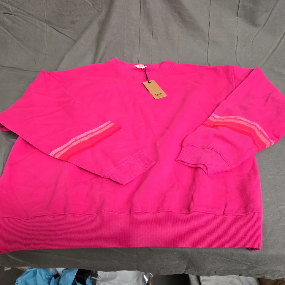 HUSH KAELYNN CONTRAST SWEATSHIRT - SIZE M