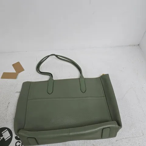 RADLEY GREEN LEATHER HANDBAG