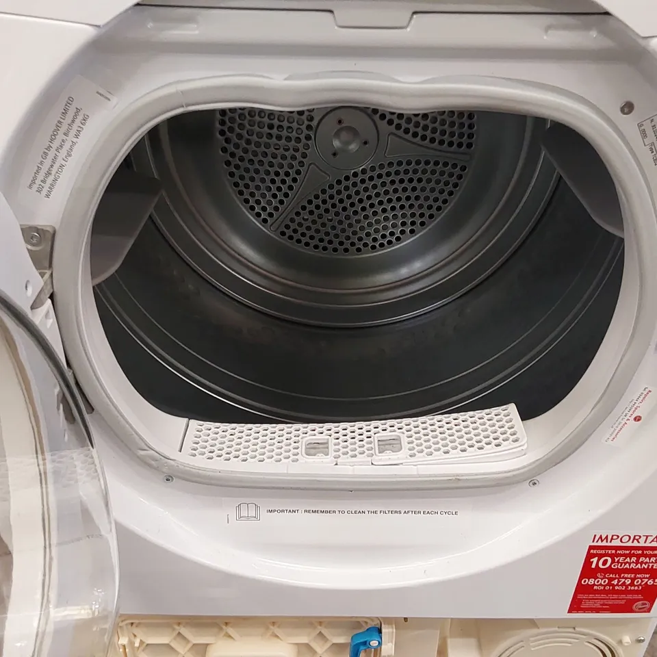 HOOVER H-DRY 100 8KG CONDENSER TUMBLE DRYER- WHITE