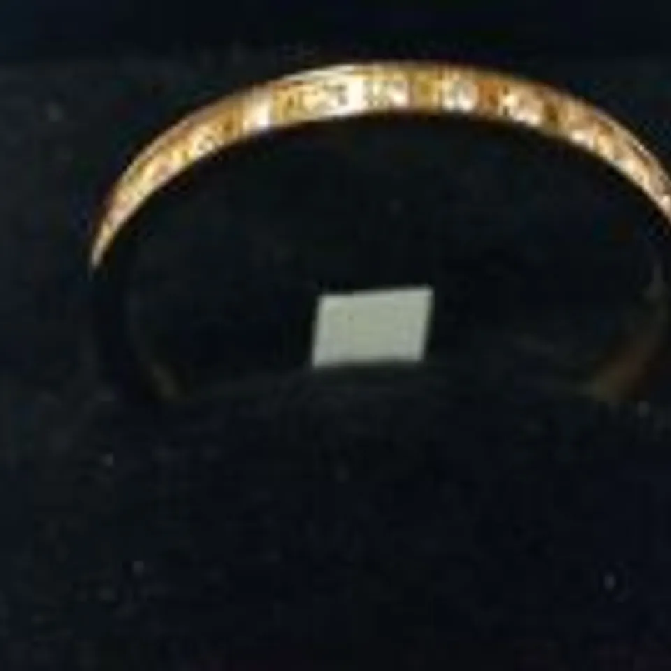 BERING GOLD PLATED STONE SET INNER RING SIZE 8