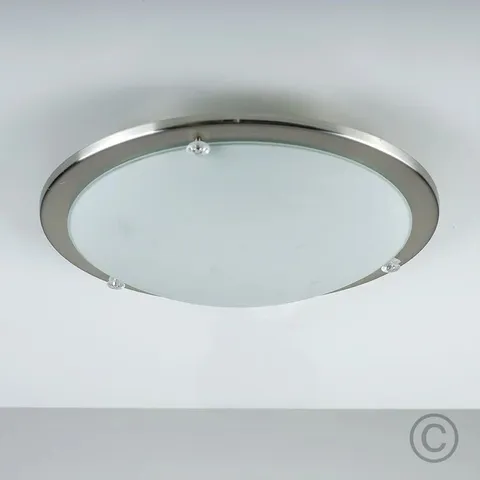 BOXED COPP GLASS FLUSH MOUNT
