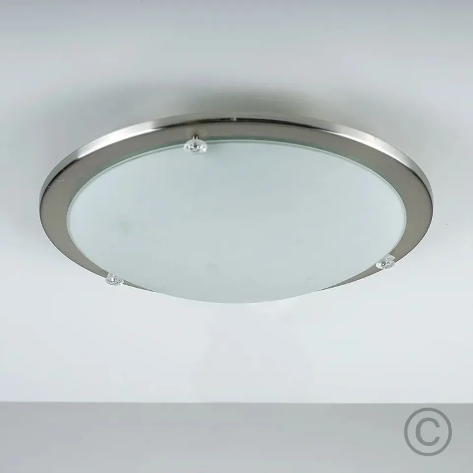BOXED COPP GLASS FLUSH MOUNT 