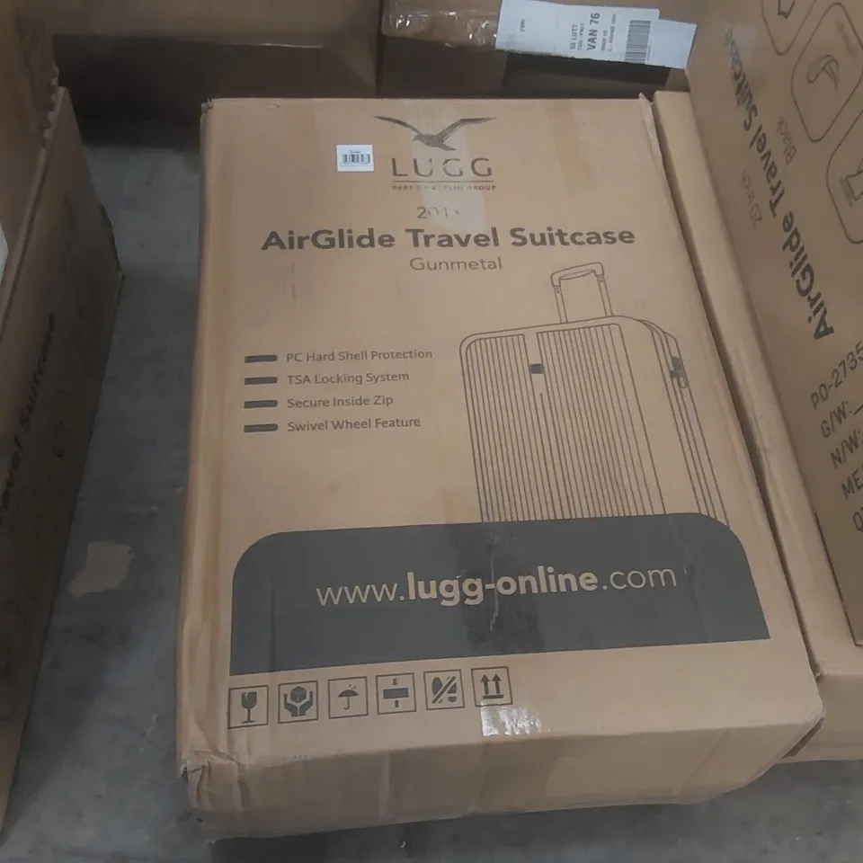 BOXED LUGG TRAVEL SUITCASE