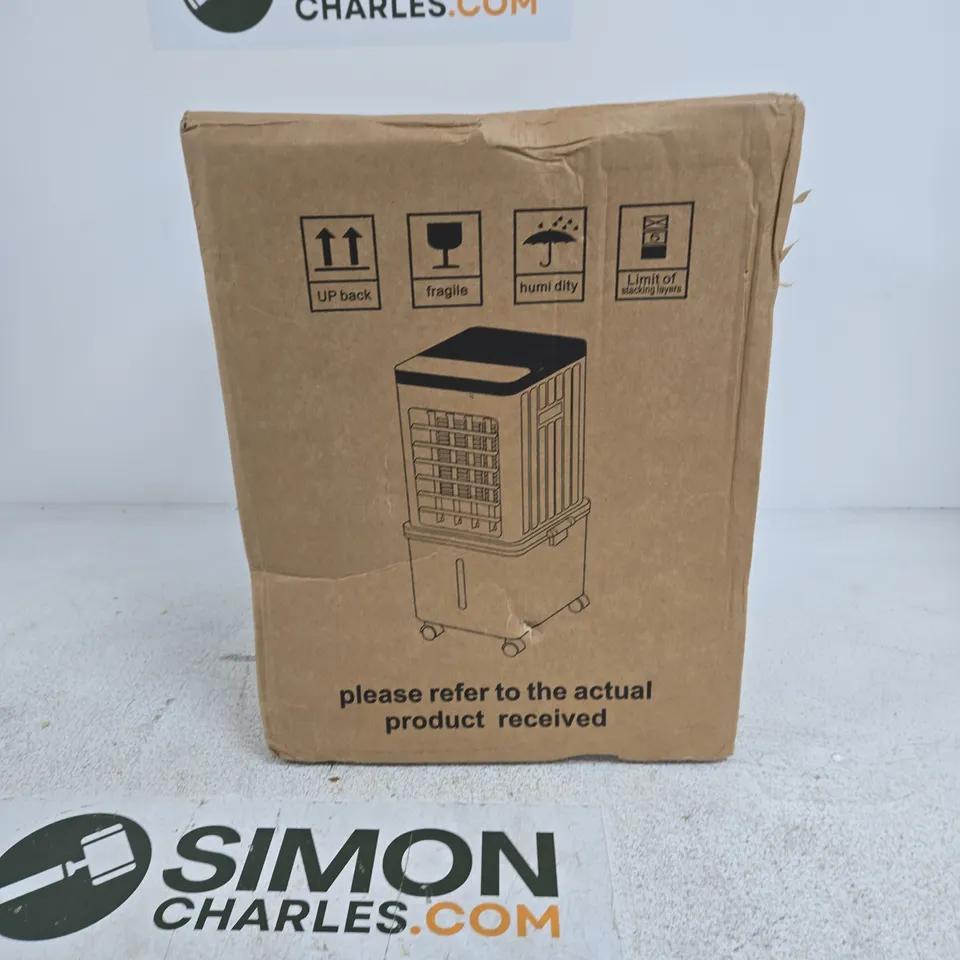 PORTABLE ELECTRIC SPACE HEATER ON WHEELS – BOXED