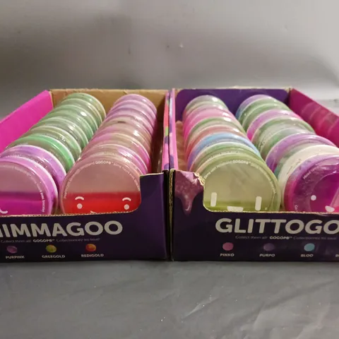 BOX OF APPOXIMATELY 5 ASSORTED GOGOPO SLIME IN VARIOUS COLOURS 