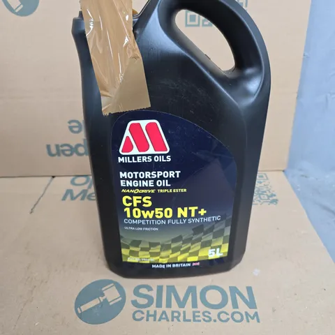 MILLERS OILS MOTORSPORT ENGINE OIL CFS 10W-50 NT+ – 5L