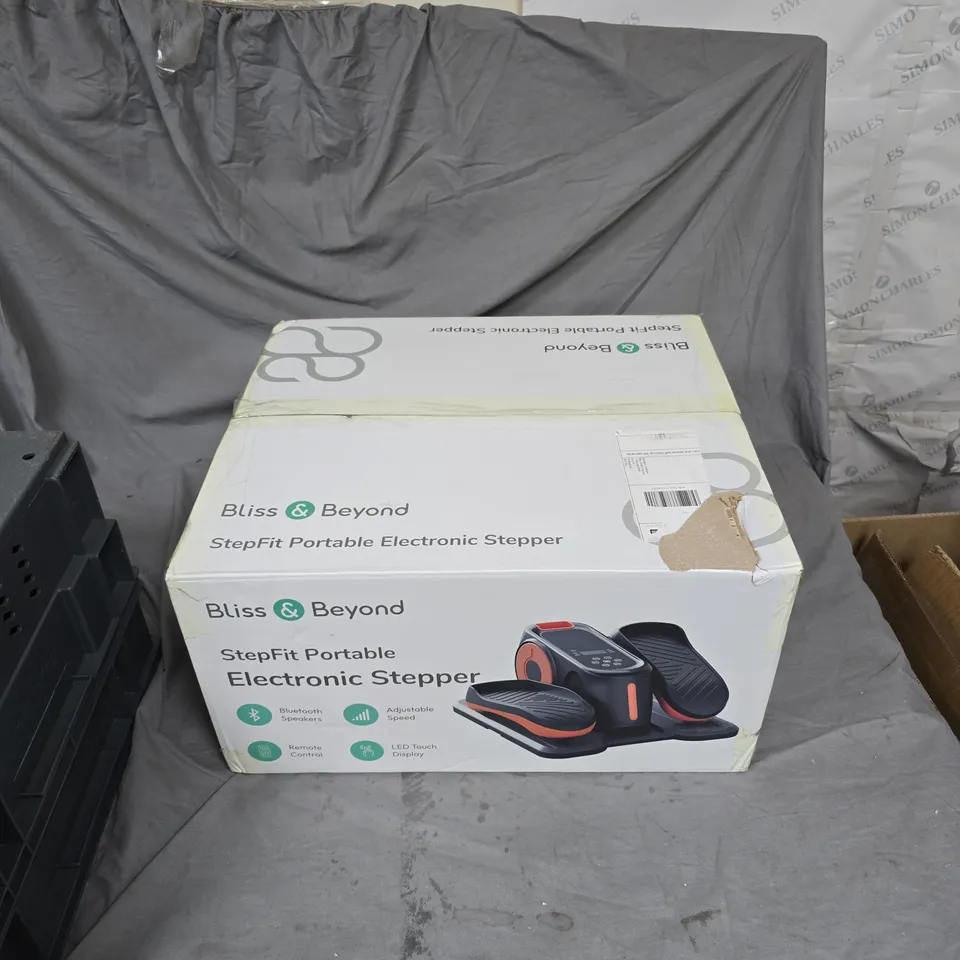 BLISS & BEYOND STEPFIT PORTABLE ELECTRONIC STEPPER – BOXED