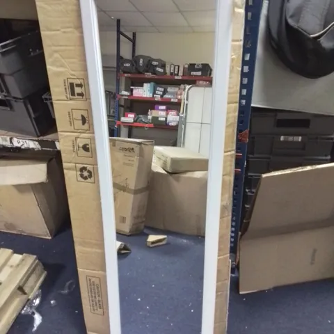 TALL RECTANGULAR WHITE MIRROR - COLLECTION ONLY
