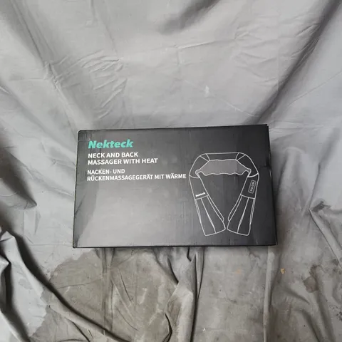 NEKTECK NECK AND BACK MASSAGER WITH HEAT – BOXED