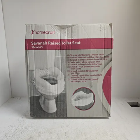 BOXED HOMECRAFT SAVANAH RAISED TOILET SEAT