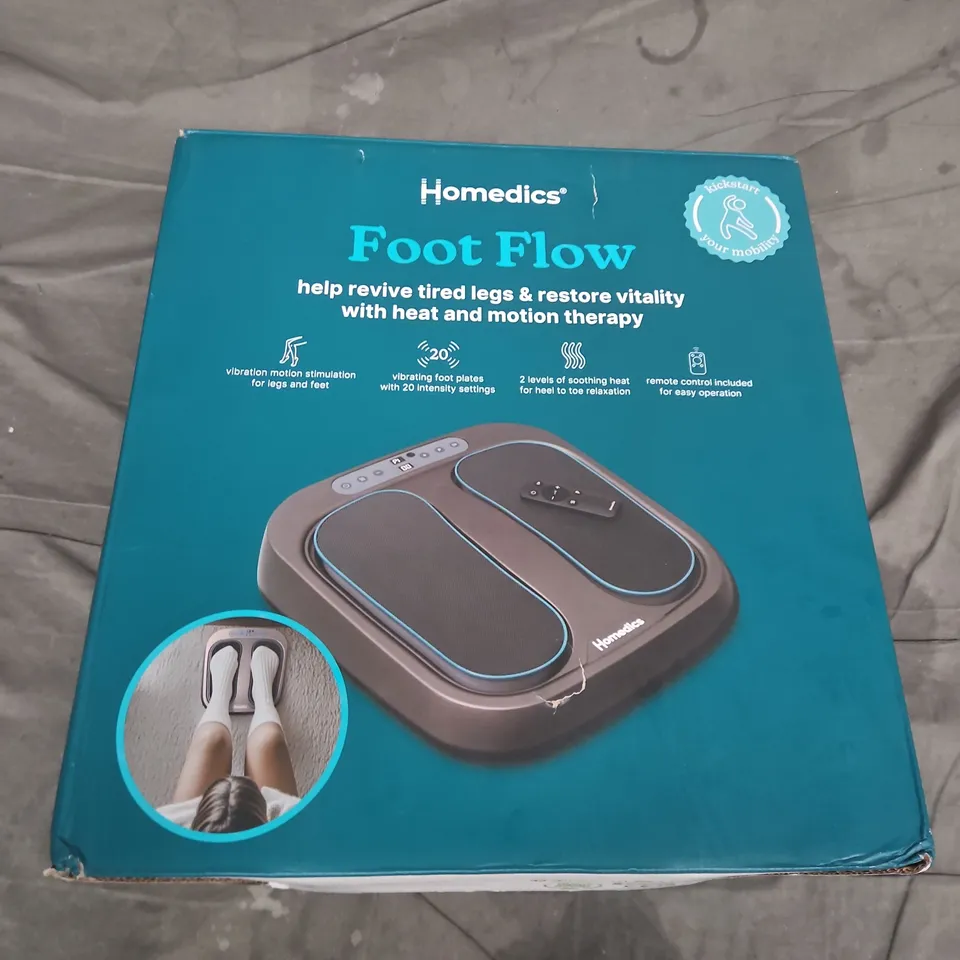 BOXED HOMEDICS PSL-2000H-EB FOOT FLOW VIBRATING MASSAGER
