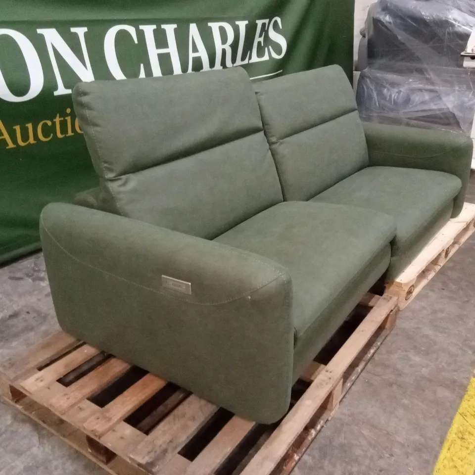 QUALITY DESIGNER ITALIAN MADE DUSK LARGE 3 SEATER PART RECLINER SOFA