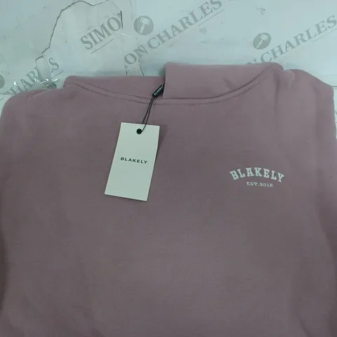 BLAKLY HOODIE IN PINK SIZE M