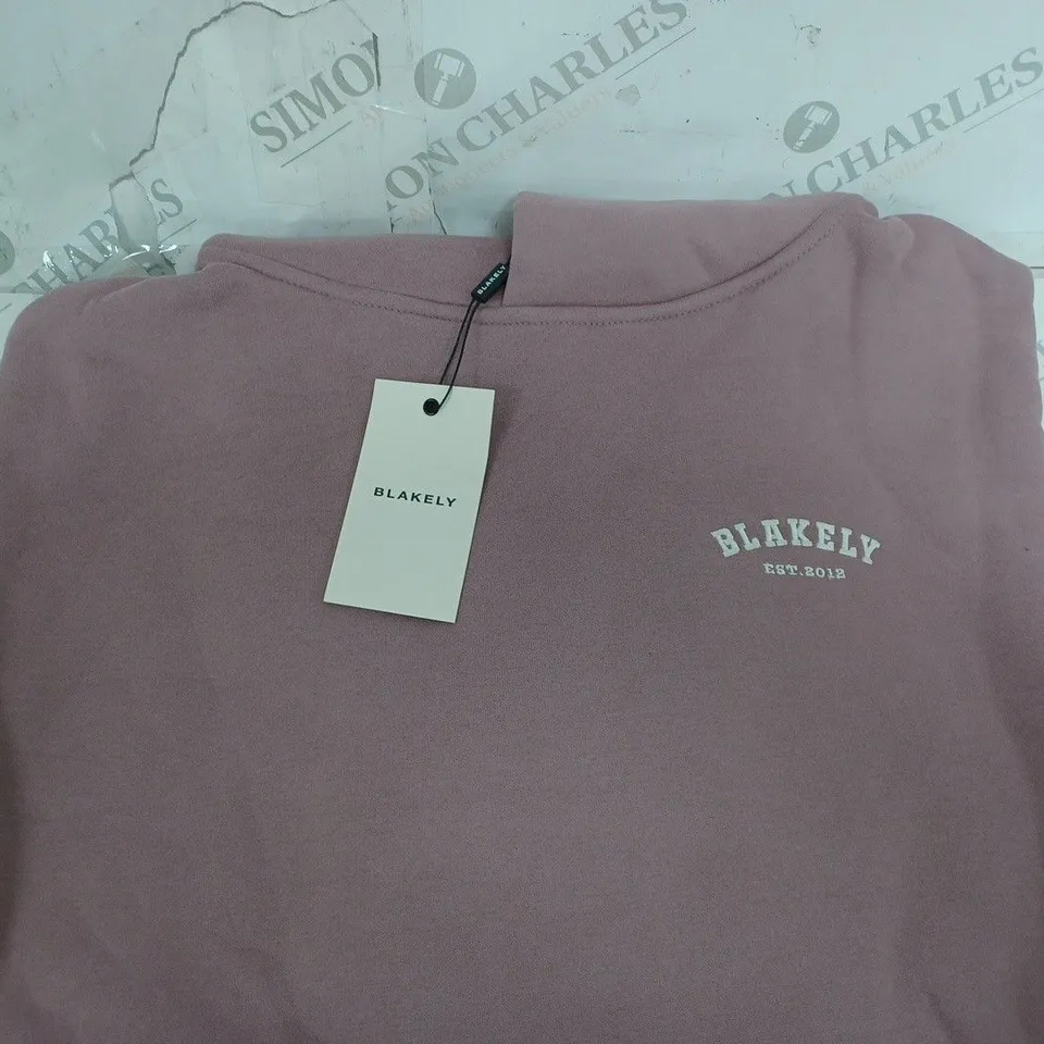 BLAKLY HOODIE IN PINK SIZE M