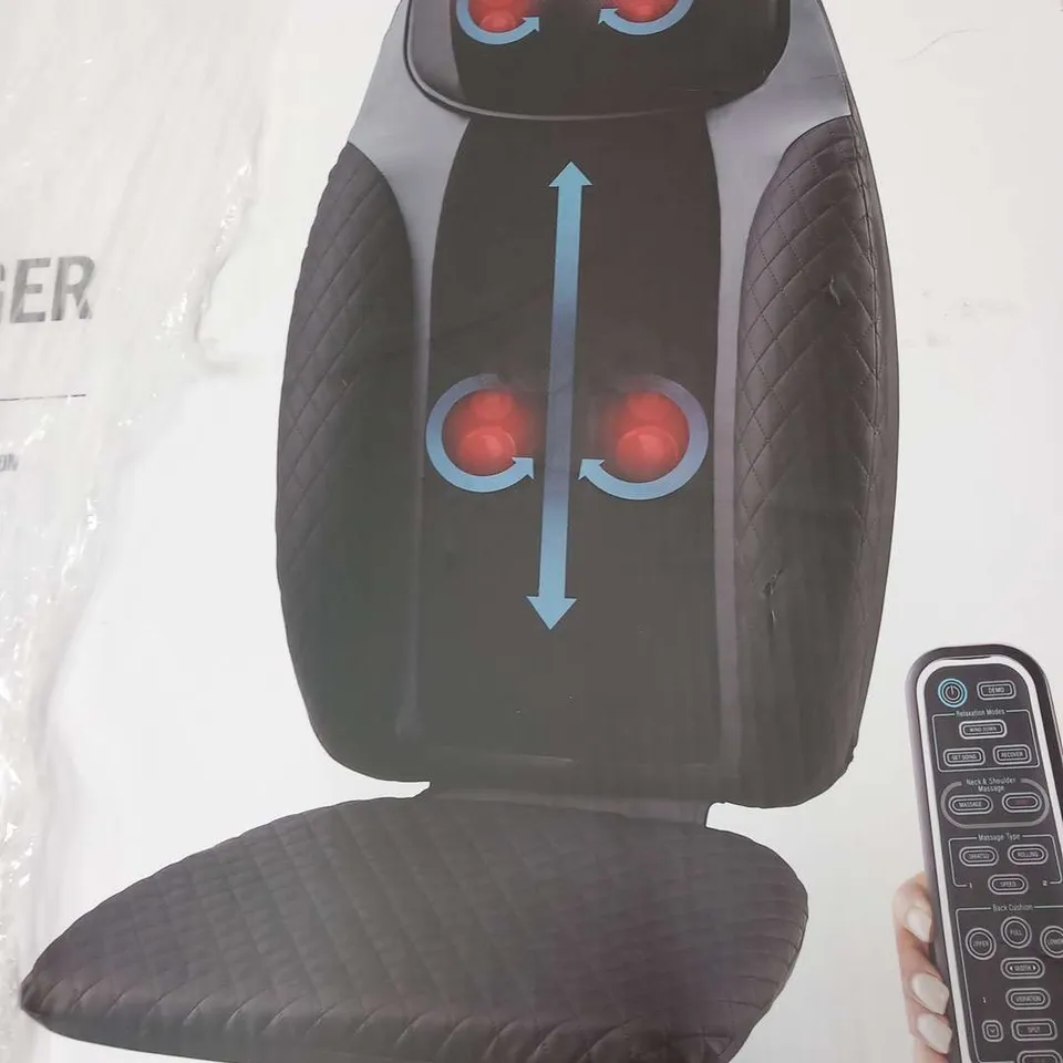 BOXED HOMEDICS 2 IN 1 SHIATSU MASSAGE CUSHION AND CORDLESS BODY MASSAGER