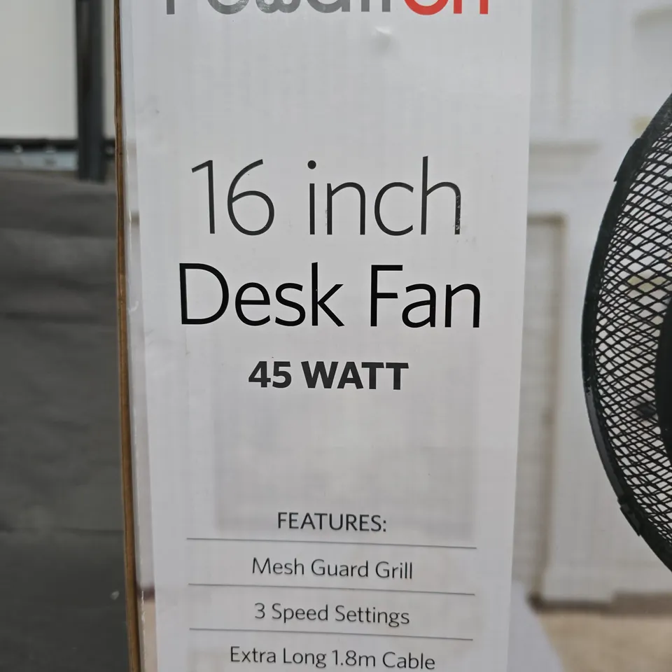 POWATRON 16 INCH DESK FAN – 45W