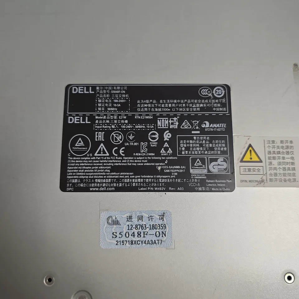 DELL S5048F-ON POWER SWITCH
