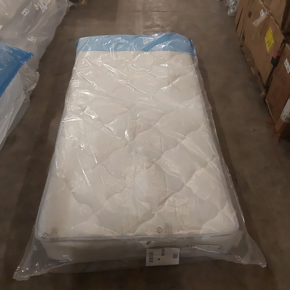 QUALITY BAGGED SINGLE 90cm AIRSPRUNG LUXURY QUILTED MEDIUM MATTRESS