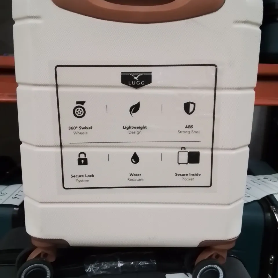 LUGG TRAVEL CABIN BAG CREAM&BROWN 